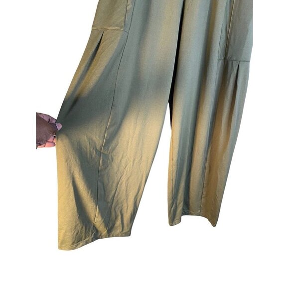 Halara Mid‎ Rise Elastic Waistband Side Pocket Flowy Wide Leg Casual Pants M - Picture 4 of 9